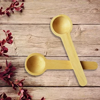 

Mini Natural Wooden Home Kitchen Cooking Spoon Tools Spoon Salt Condiment Honey Coffee Spoon 50 Pack