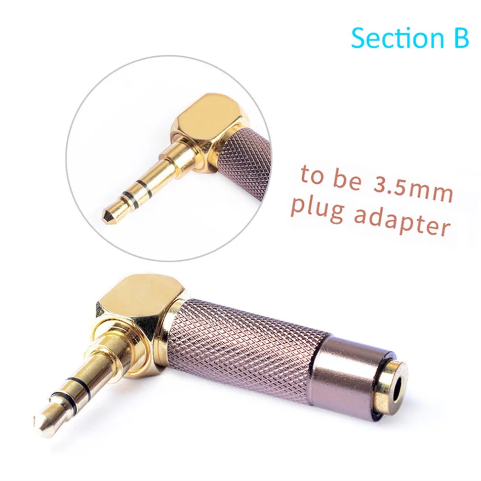 3 5mm 2 5mm Audio Adapter Headphone Jack Female to 3 5mm 4 4mm Male Jack Audio Stereo Adapter Plug Converter Gold Plated