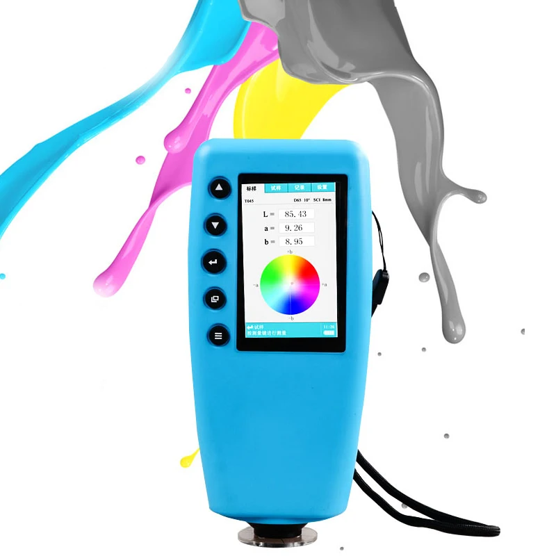 WR-10QC Digital Color Difference Meter Tester 8mm Portable Colorimeter Color Analyzer 3