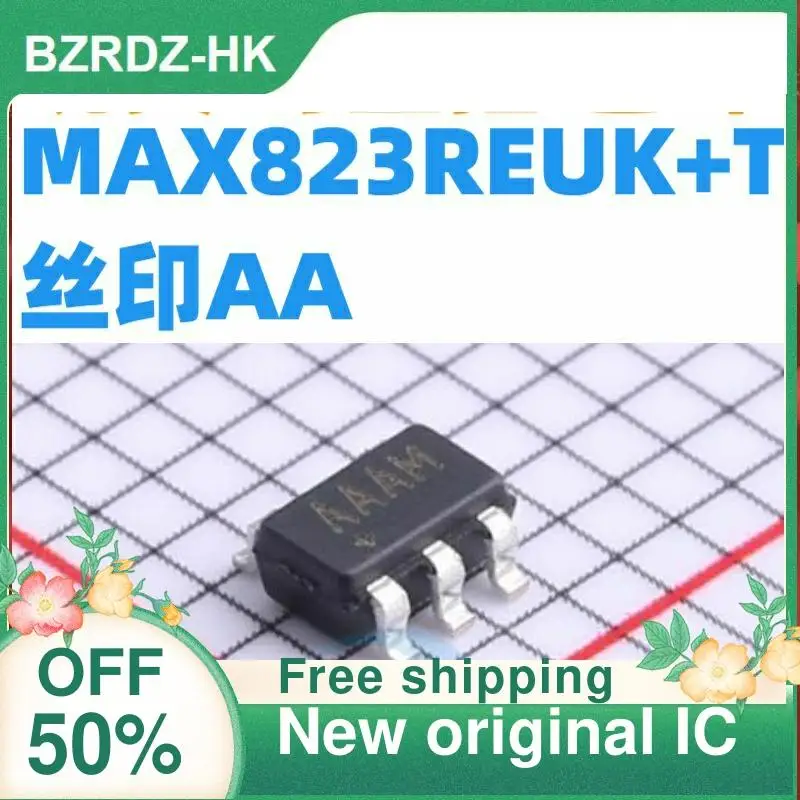 

10PCS MAX823REUK+T SOT23-5 AA 2.63V MCU New original IC