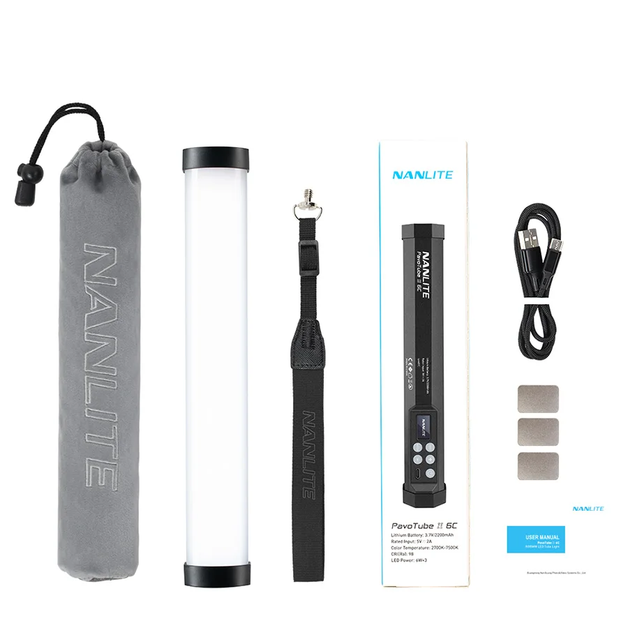 Nanguang Nanlite PavoTube II 6C RGB светодиодный светильник трубки Портативный фотографии ing