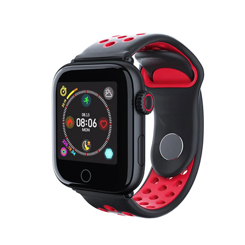 LEMFO, умные часы, спортивный трекер, фитнес-браслет, пульсометр, кровяное давление, водонепроницаемые Смарт-часы для Android, Apple Phone, для мужчин и женщин - Цвет: black red