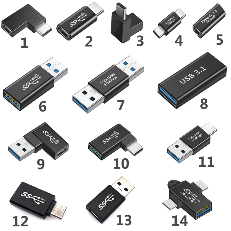 Usb 3 1 Micro usb Type-c 2 в разъем otg питания адаптер для зарядки Удлинительный кабель Type-C