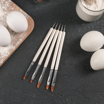 

Set of pastry brushes for decorating "Crystal", 5 pcs