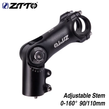 

ZTTO Bicycle Part 160 Degrees Adjustable Riser Compatible With MTB Road City Bike Stem Fork Extension 90mm 110mm*31.8