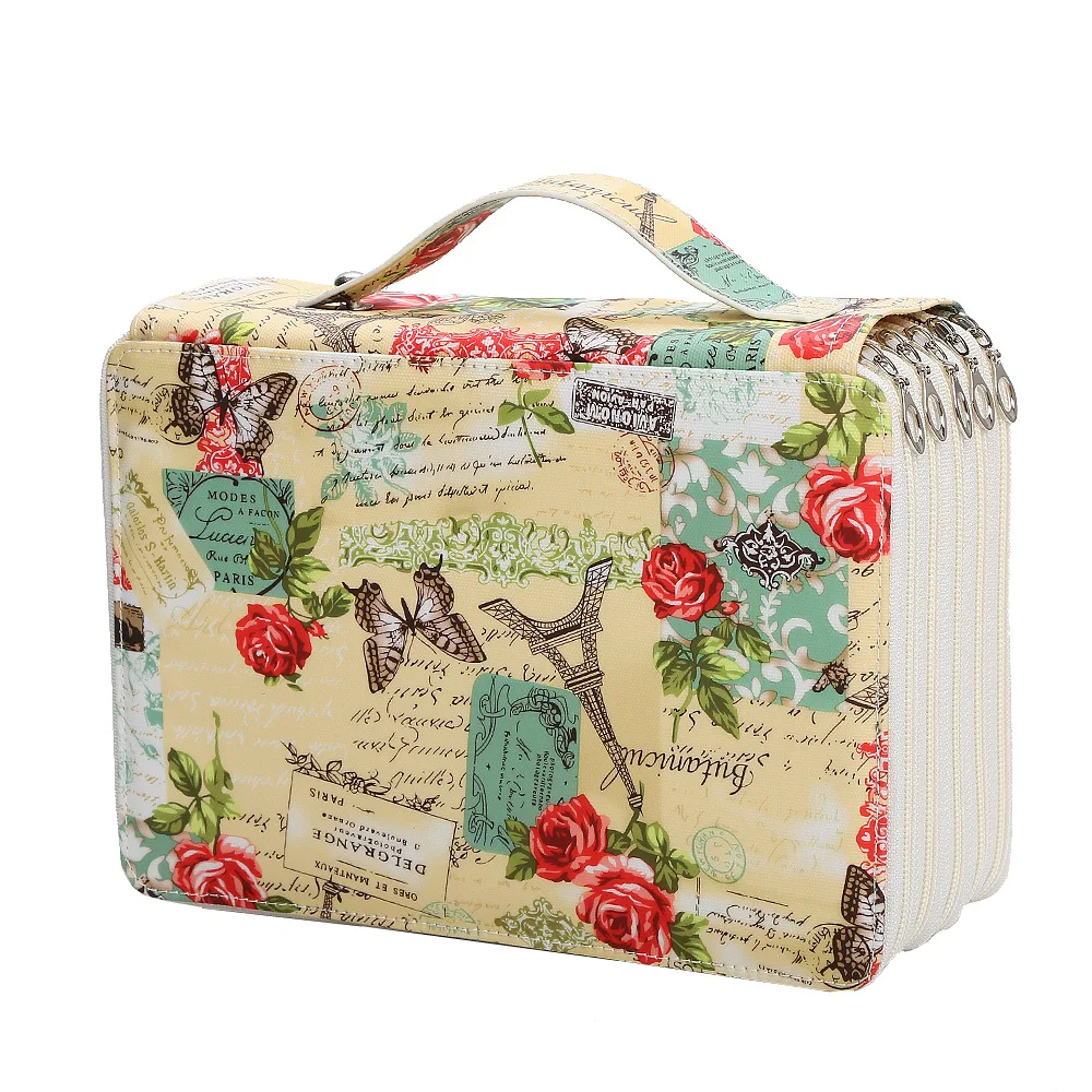 Pencil Cases Stationery Box Pen Storage Bag Cute Pencil School Case 120/200/252 Slots for Office Girls Large Capacity