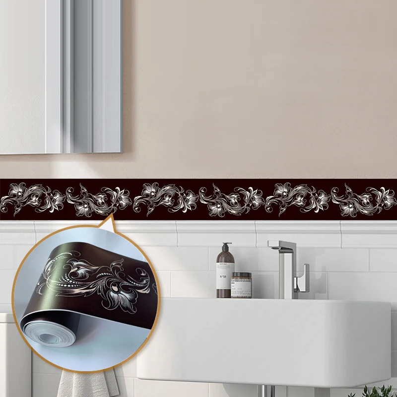 3D Floral Wallpaper Border Stickers - Image 3