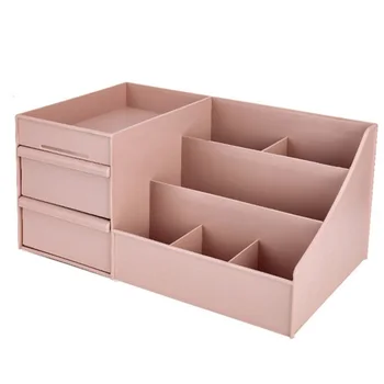 

LUDA Plastic Cosmetic Storage Box Drawer Makeup Organizer Jewelry Nail Polish Makeup Drawer Container Home Office Desktop