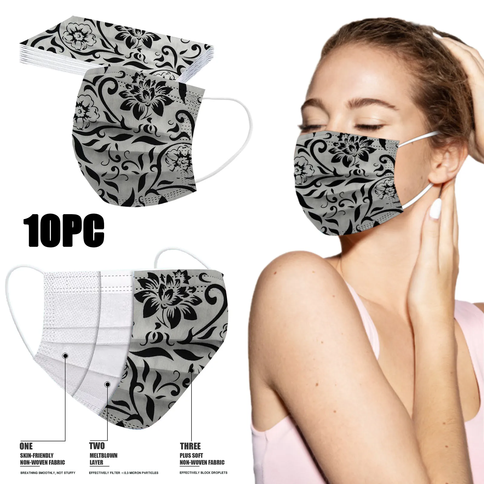 

Fast Delivery Within 24 Hours MÃ¡scara Adult Fashion Camouflage Disposable Mask Protection Breathable Mask Bandage