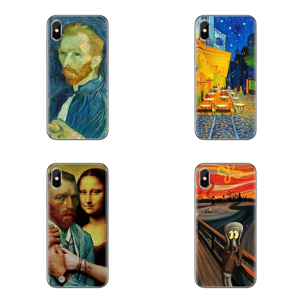 For Xiaomi Mi6 Mi 6 A1 Max Mix 2 5X 6X Redmi Note 5 5A 4X 4A A4 4 3 Plus Pro Van Gogh Star funy Transparent Soft Cases Covers |