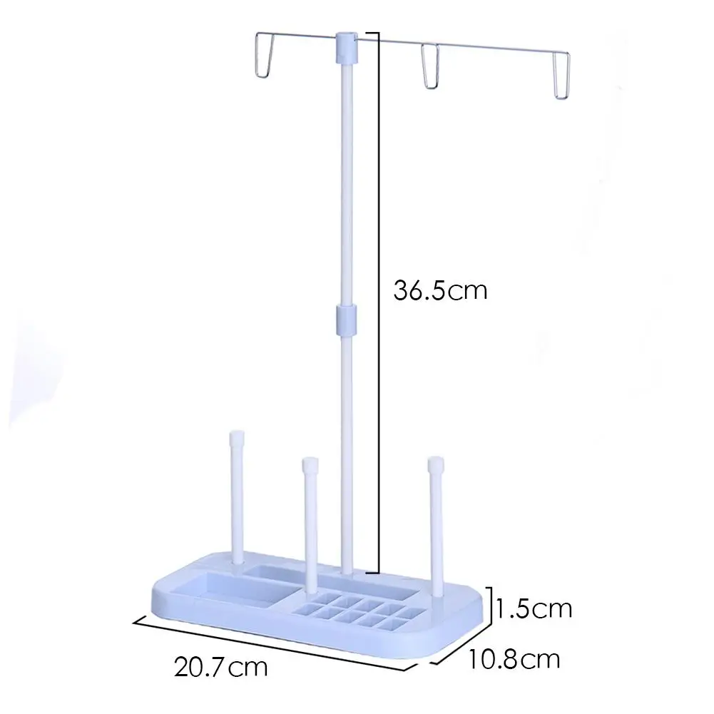 3 катушка ниток подставка держатель вышивка стеганая стойка для шитья дома органайзер для шитья швейная машина Швейные аксессуары - Цвет: Light Blue