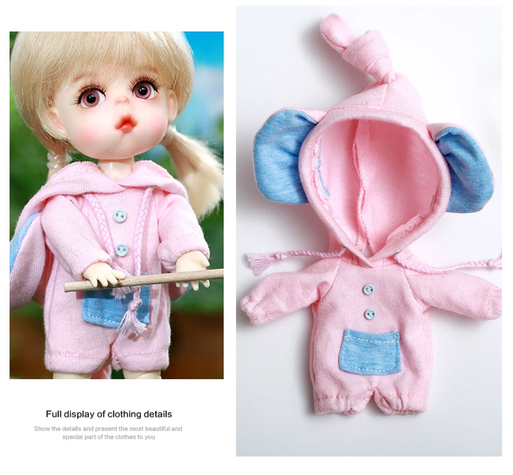 BJD одежда 1/8 милое мини платье или костюм для лати желтое Lumi Haru Sunny Body Doll Одежда Аксессуары OUENEIFS