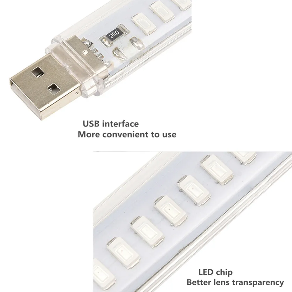 USB СВЕТОДИОДНЫЙ светильник для выращивания растений 16 красный + 8 blue12W DC 5V Fitolampy