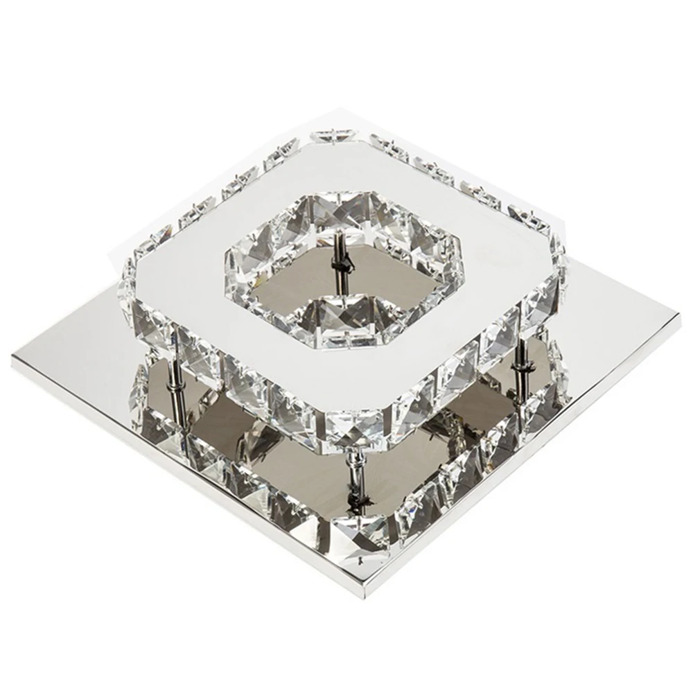

Crystal Ceiling Light Square Crystal Lamp LED Ceiling Light Illumination Office Bedroom Living Room Intelligent Drive Kitchen
