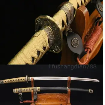 

1060 High CARBON STEEL BLACK SAYA HANDMADE JAPANESE GENERAL KATANA SWORD