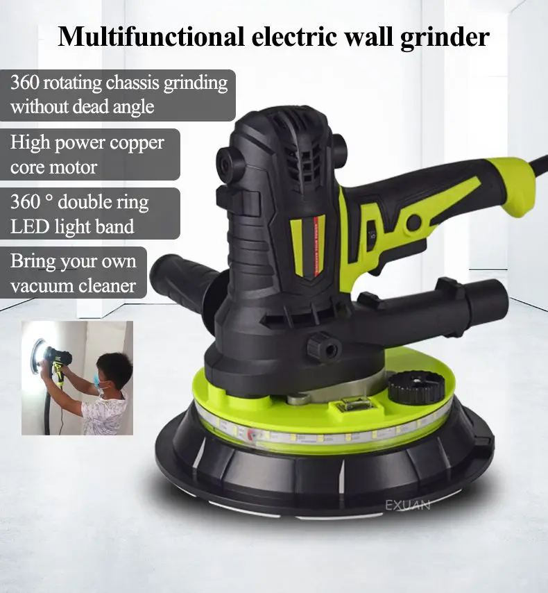 Wall sanding machine electric double lamp self absorption sandpaper