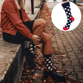 

1 Pair Men's Socks Colorful Dot Medium Stockings Fashion Long Socks Cotton Autumn Stockings For Men Winter Socks Casual Tub X4V5