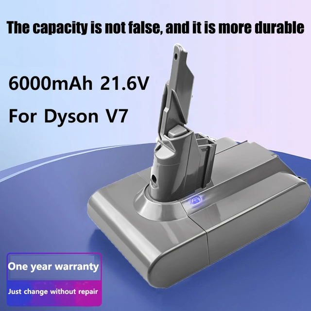 6000mAh 21.6V for Dyson V7 Battery V7 Animal Cordless Stick Vacuum
