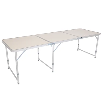 

180 x 60 x 70cm Home Use Aluminum Alloy Folding Table White New