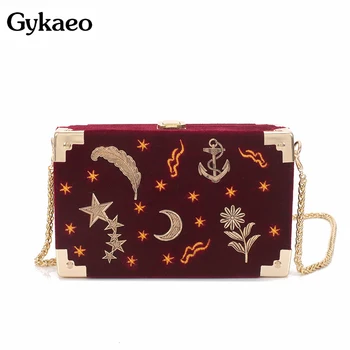 

Gykaeo Korean Style Fashion Chains Women Messenger Bag Ladies Evening Clutch Crossbody Bags for Women 2020 Small Bag Sac A Main