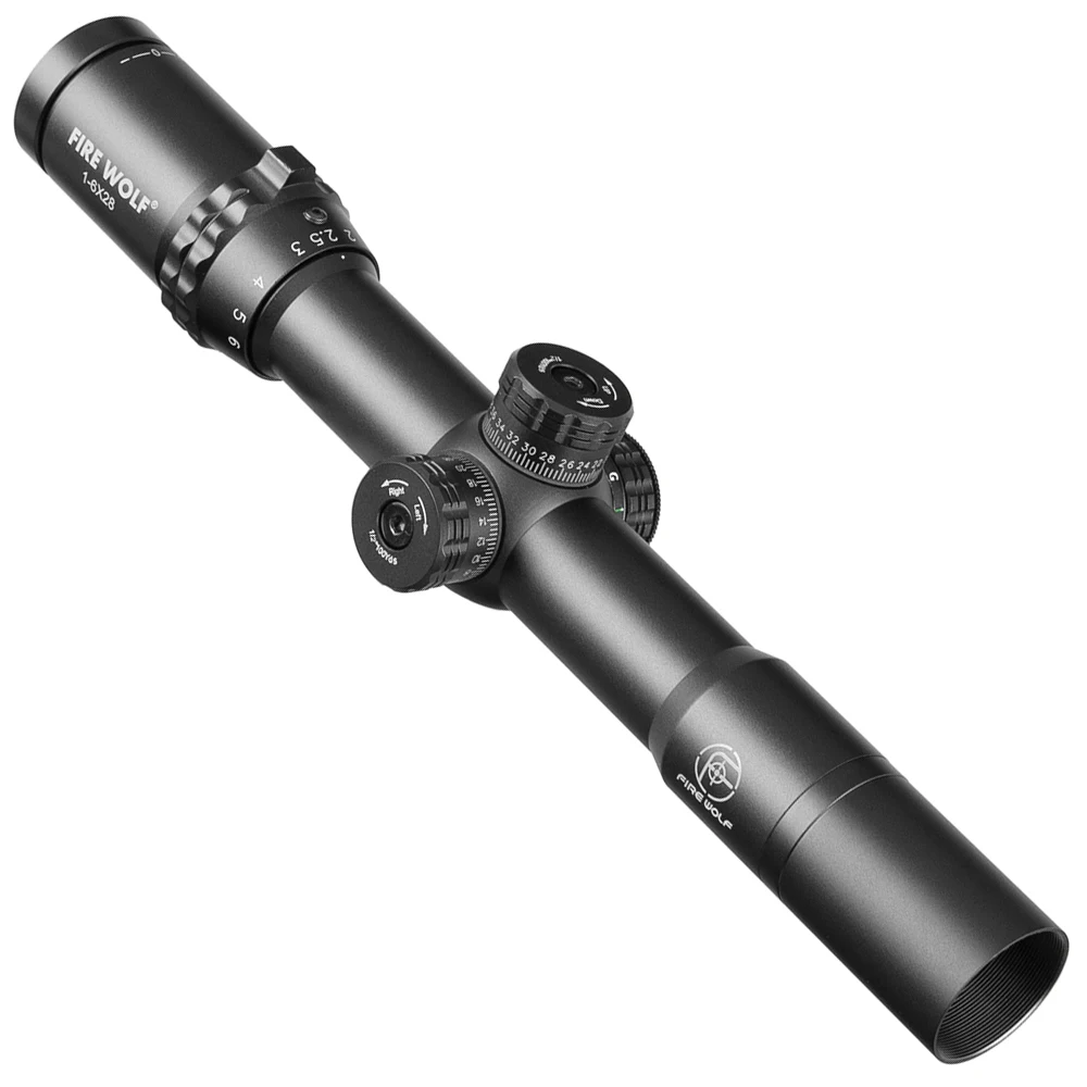 1-6X28 HD Riflescope RGB крест точка Сетка прицел снайперской винтовки охотничьи прицелы тактический прицел страйкбол воздушные пистолеты