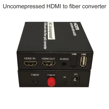 

HDMI Over fiber converter Extender Support 1080P Uncompressed HDMI audio video Lossless No-delay up 20KM extension