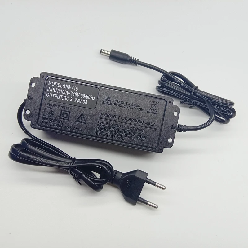 Адаптер питания регулируемое Питание AC 100-220V к DC 3 V-12 V 5A 3 V-24 V 3A EU US UK Plug светодиодный драйвер адаптер дисплея светодиодный светильник