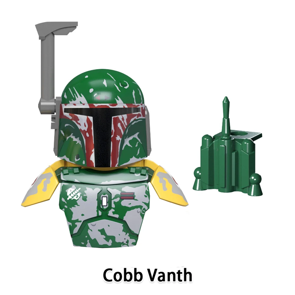 Disney Boba Fett Ahsoka Tano Building Blocks Yoda Obi-Wan Kenobi Shaak Ti Kylo Ren Count Dooku Mandalorianes Action Figure Toys