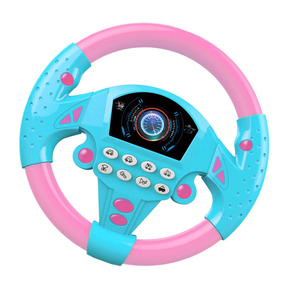 Steering Wheel Toy Simulated Driving Copilot Turn and Learn Litter Driver Baby Educational Toys For Children Game 