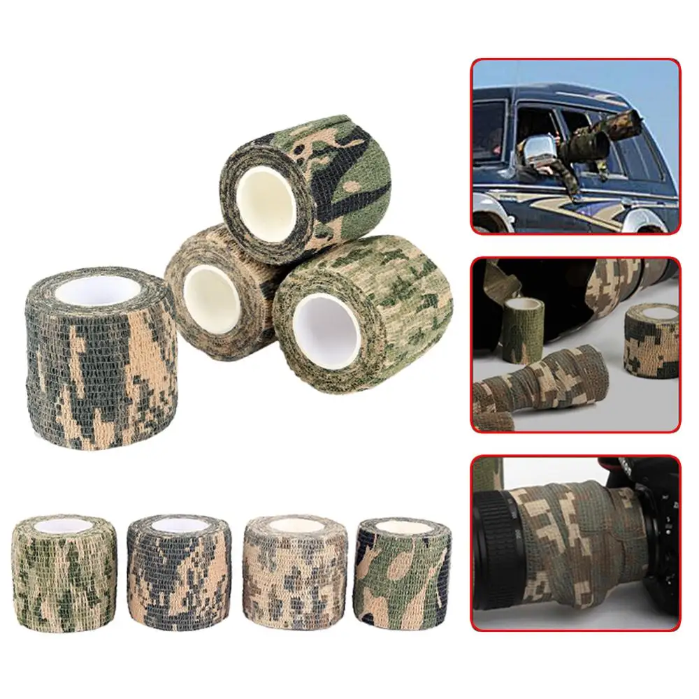 On salling! 5cm*4.5m Army Camo Outdoor Hunting Shooting Tool Camouflage Stealth Tape Waterproof Accessories Dropshipping | Спорт и