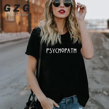 

Factory Sellers American Horror Story Tee Unisex PSYCHO T Shirt Fashion PSYCHOPATH T-Shirt Casual Cotton Funny Women Men T Shirt