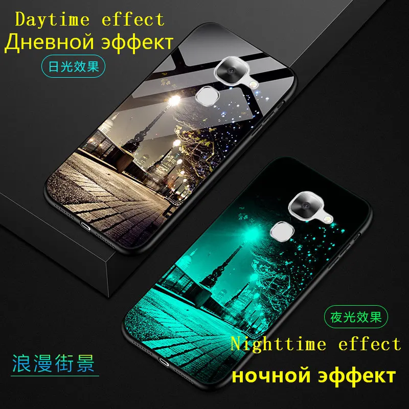 

Glow in Dark Case For LeEco Le 2 Case 5.5 inch Luminous Tempered Glass Back Cover For LeEco Le 2 Cover Silicone Phone Bag Capa