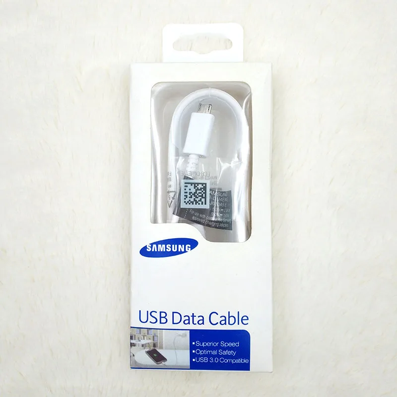 White With Packing Кабель Micro USB для samsung 3,0, кабель для синхронизации данных, быстрой зарядки, провод для Galaxy S3, S4, S6, S7 Edge, Note2, Note4, A5, A7, J5, J7 - Цвет: White With Packing