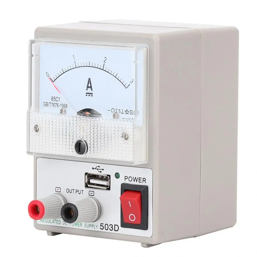 Амперметр 3A 5V DC источник питания для обслуживания связи с защитой от короткого замыкания