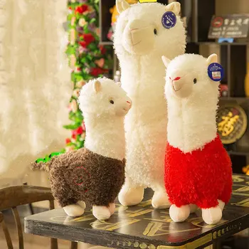 

Cute Cartoon Alpaca Plush Toy Soft Pillow Toy Kawaii Fabric Stuffed Animal Toy Lovely Birthday Gift for Kids Children Home Decor