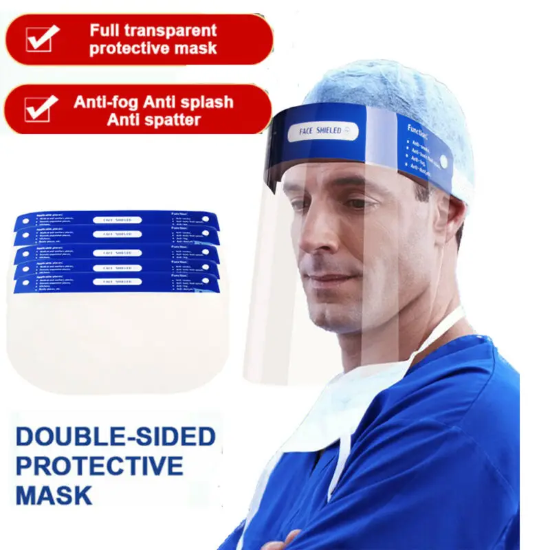 

Professional Clear Full-Face Shield Protection Transparent Protective Safety