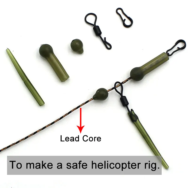 Ronnie Rig Anti Tangle Sleeve Rig 30pcs Carp Fishing Accessories