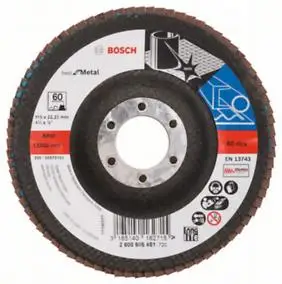 Лепестковый шлифкруг X571 Best for Metal для домашнего инструмента Bosch (2 608 605 451) Оригинал |
