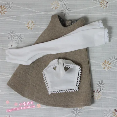 Серый 1/4 BJD одежда аксессуары кукла платье с носками Набор для BJD/SD MSD, не включает куклы, обувь, парик и другие E2526 - Цвет: Серый