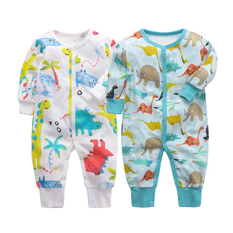 2pcs Unisex Newborn Baby Girl Clothes Footies Full Sleeve Baby Boy Footies Jumpsuit Cotton Pajamas fooly coat autumn