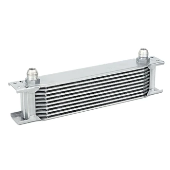 

Aluminum Radiator 10 Rows British Type Car Engine Oil Cooler Cooling Radiator Replacement Universal Cooler