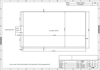 

New Transparent 70 inch Capacitive Touch Film 30 points Touch Foil Screen LCD Display Screen