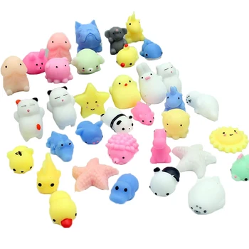 

5Pcs/bag 2020 Mini Cute Cartoon Animal Antistress Ball Squeeze Rising Soft Sticky Stress Relief Funny Gift Decompression Toy