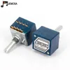 1PC Japan ALPS RK27 Volume LOG Stereo Potentiometer 2-gang Dual 10K/20K/50K/100K/250K Potentiometer Round handle + PCB ► Photo 3/6