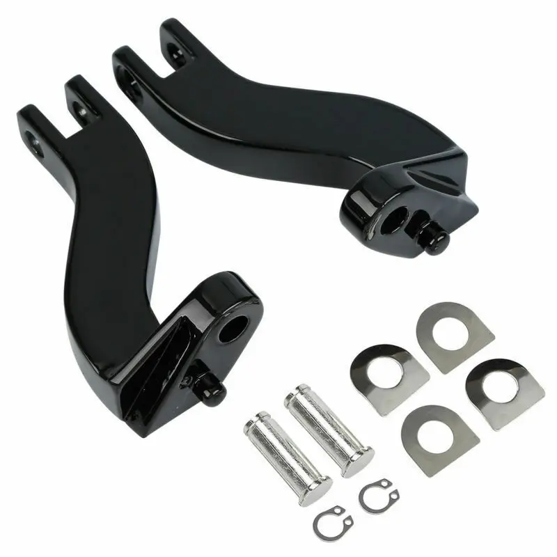 Мотоцикл Задние подножки ж/Кронштейн для Harley Touring Electra Street Road Glide 93-19 - Цвет: Mounting Brackets
