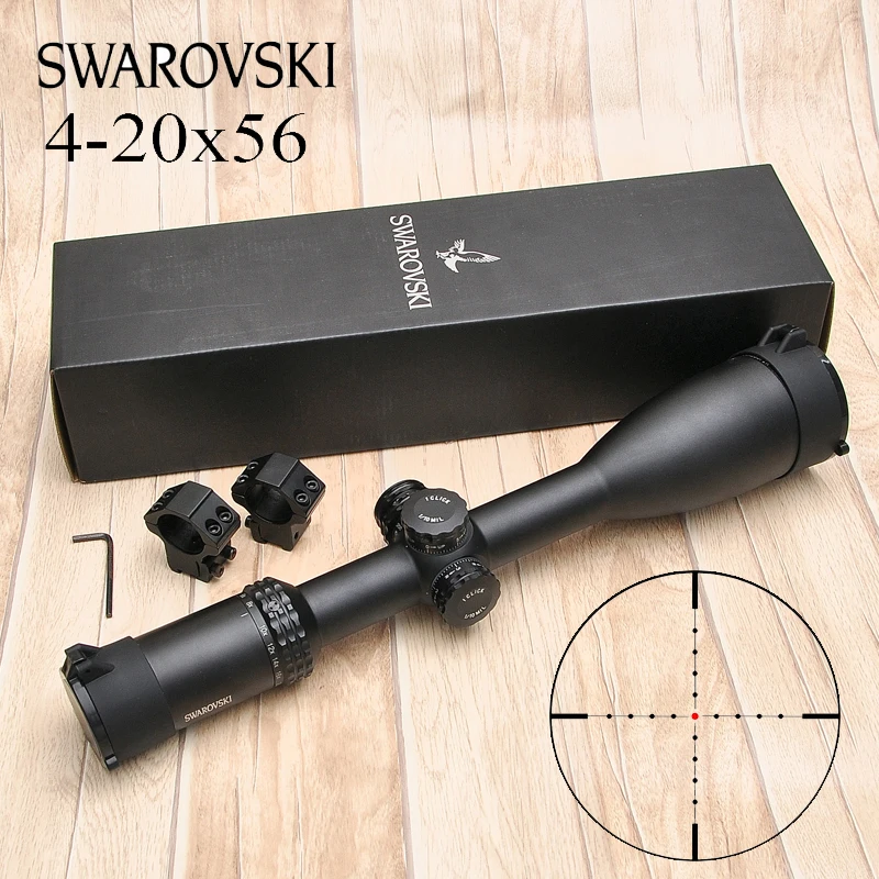 Reddot оружие Caza Swarovskl 4-20X56 тактика прицел охотничья белая буква маркировка оптика