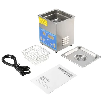 

Commercial 1.3 Liters HEATED ULTRASONIC CLEANER with Digital Timer Jewelry Watch Glasses Cleaner Large Capacity Cleaner