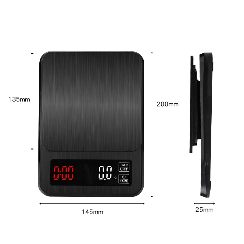 Точные Электронные кухонные весы 5 кг/0,1 г 10 кг/1 г ЖК-цифровые капельные кофейные весы с таймером весы бытовые весы
