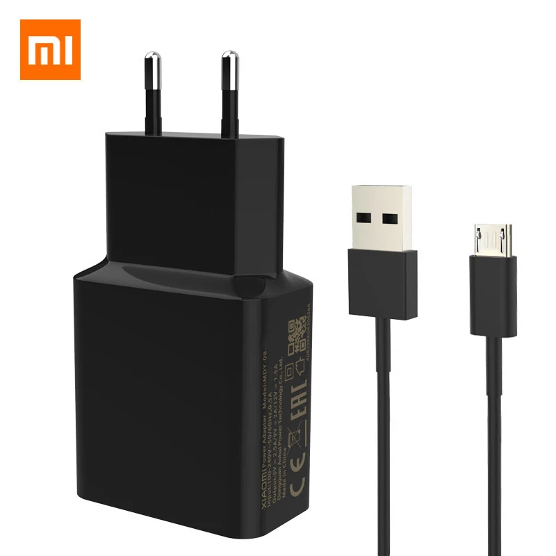 65w charger phone Original Xiaomi Charger Adapter 5V 2A Micro USB Type-C Data Cable Travel Charging Adapter For MI 3 4 5 Redmi Note 3 3S 3X 4X 65w usb c charger Chargers