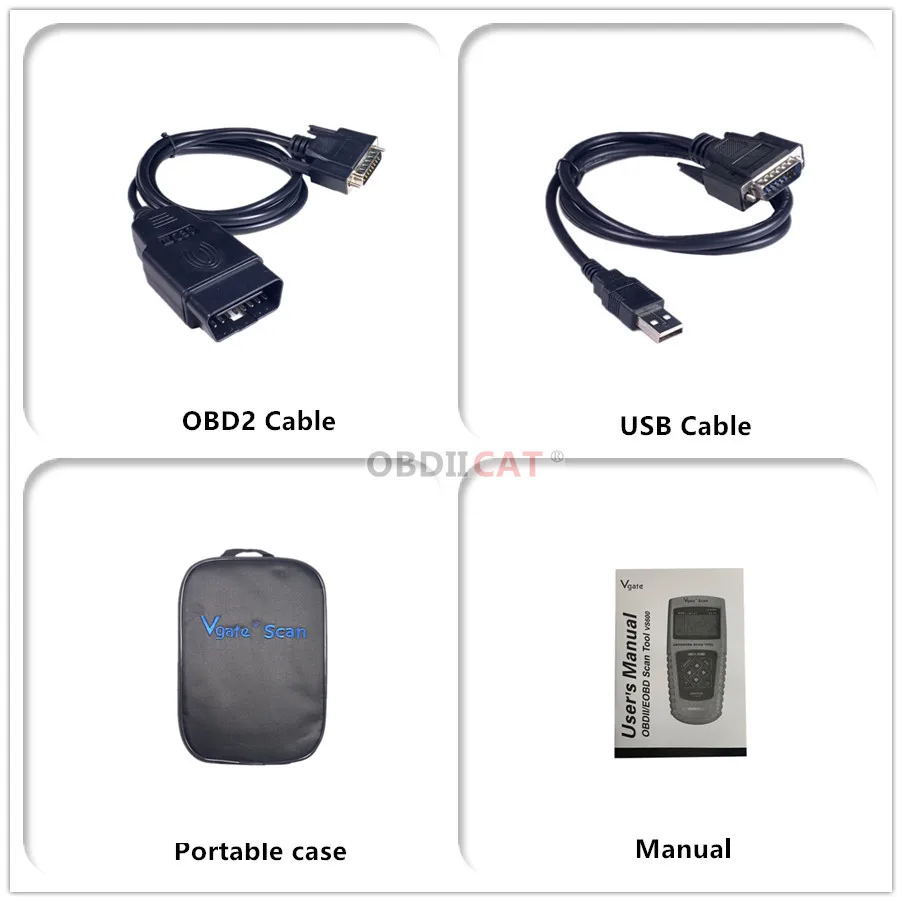 10 шт./Лот DHL бесплатно оригинальный Vgate VS600 считыватель кодов Сканер OBD/EOBD